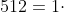 512=1cdot;2^{(n-1)}
