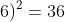 (3x+6)^{2}+(2y+6)^{2}=36