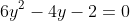 2x^2+cxy-3x+6y^2-4y-2=0