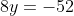 4x^2-32x-y^2+8y=-52