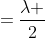 =frac{lambda }{2}