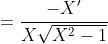 ArcCsc(x) =\frac{{-X}'}{X\sqrt{X^{2}-1}}