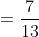 \sin \theta -\cos \theta =\frac{7}{13}