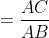 tan\alpha =\frac{AC}{AB};\, \, cot\alpha =\frac{AB}{AC}.