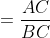 sin\alpha =\frac{AC}{BC};\: \, cos\alpha =\frac{AB}{BC}