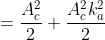 P_{TOTAL} =\frac{A_{c}^{2}}{2}+\frac{A_{c}^{2}k_{a}^{2}}{2} X message signal power