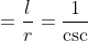 \sin \varphi =\frac{l}{r}=\frac{1}{\csc \varphi },tan\varphi =\frac{x}{l}=\frac{1}{\cot \varphi }