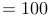 \fn_jvn \large {\color{Red} \overline x =100}