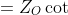 Z_{S} =Z_{O}\cot h\gamma l
