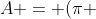 A = (pi + sqrt{2} - 1)  cm^{2}