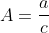 \LARGE \sin A=\frac{a}{c}
