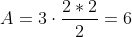 A=3cdotfrac{2*2}{2}=6