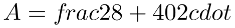 A=frac{28+40}{2}cdot 16