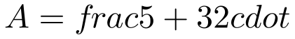 A=frac{5+3}{2}cdot 3