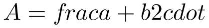 A=frac{a+b}{2}cdot h