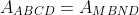 A_{ABCD}=A_{MBND}+2cdot A_{AMD}