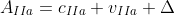 A_{IIa}=c_{IIa}+v_{IIa}+\Delta c_{IIa}+\Delta v_{IIa}+n_{IIa}+u_{IIa}
