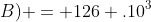 (A;B) = 126 .10^3