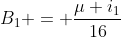 B_{1} = frac{mu i_{1}}{16}