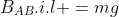 B_{CD}.i.l+B_{AB}.i.l =mg