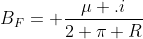 B_F= frac{mu .i}{2 pi R}