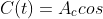 C(t)=A_{c}cos 2\pi f_{c}t