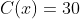 C(x)=30+frac{x}{2}