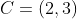 C=(2,3)