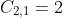 C_{2,1}=2