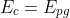 E_{c}=E_{pg}