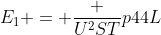 E_1 = frac {U^2ST}{p44L}