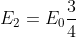 E_2=E_0frac{3}{4}