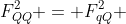 F_{QQ}^2 = F_{qQ}^2 + F_{qQ}^2