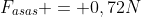 F_{asas} = 0,72N