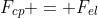 F_{cp} = F_{el}