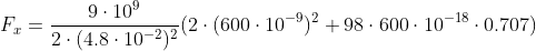 9 . 10* 2 (4.8 10-2) F,-- -(2 . (600-10 -912 +98 . 600 . 10-18 .</p><p>0.707)