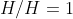 H/H=1