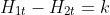 H_{1t}-H_{2t}=k