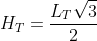 H_T=frac{L_Tsqrt3}{2}