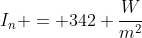 I_n = 342 frac{W}{m^{2}}