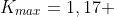 K_{max}=1,17 ; eV