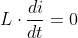 \varepsilon +R\cdot i+L\cdot\frac{di}{dt}=0