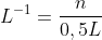 10^{-4}mol;L^{-1}=frac{n}{0,5L}