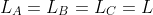 \fn_phv L_{A}=L_{B}=L_{C}=L