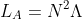 \fn_phv L_{A}=N^{2}\Lambda _{A}