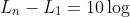 \rightarrow L_{n}-L_{1}=10\log n