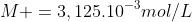 M =3,125.10^{-3}mol/L