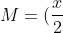 M=(frac{x}{2};frac{y}{2})