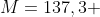 M=137,3 ; g/mol