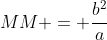 MM = frac{b^{2}}{a+c.cos	heta}+frac{b^{2}}{a-c.cos	heta}